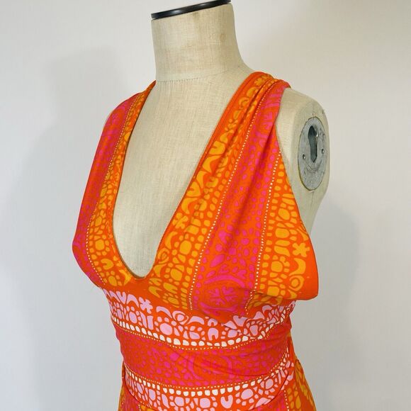 Anthropologie Marimekko Lilka Pidot Maillot One Piece Swimsuit Women's Medium - Picture 7 of 11